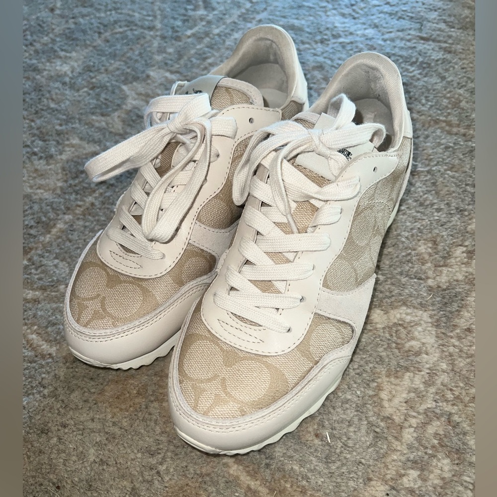Coach Women's C201 Multi Signature Low Top Sneakers